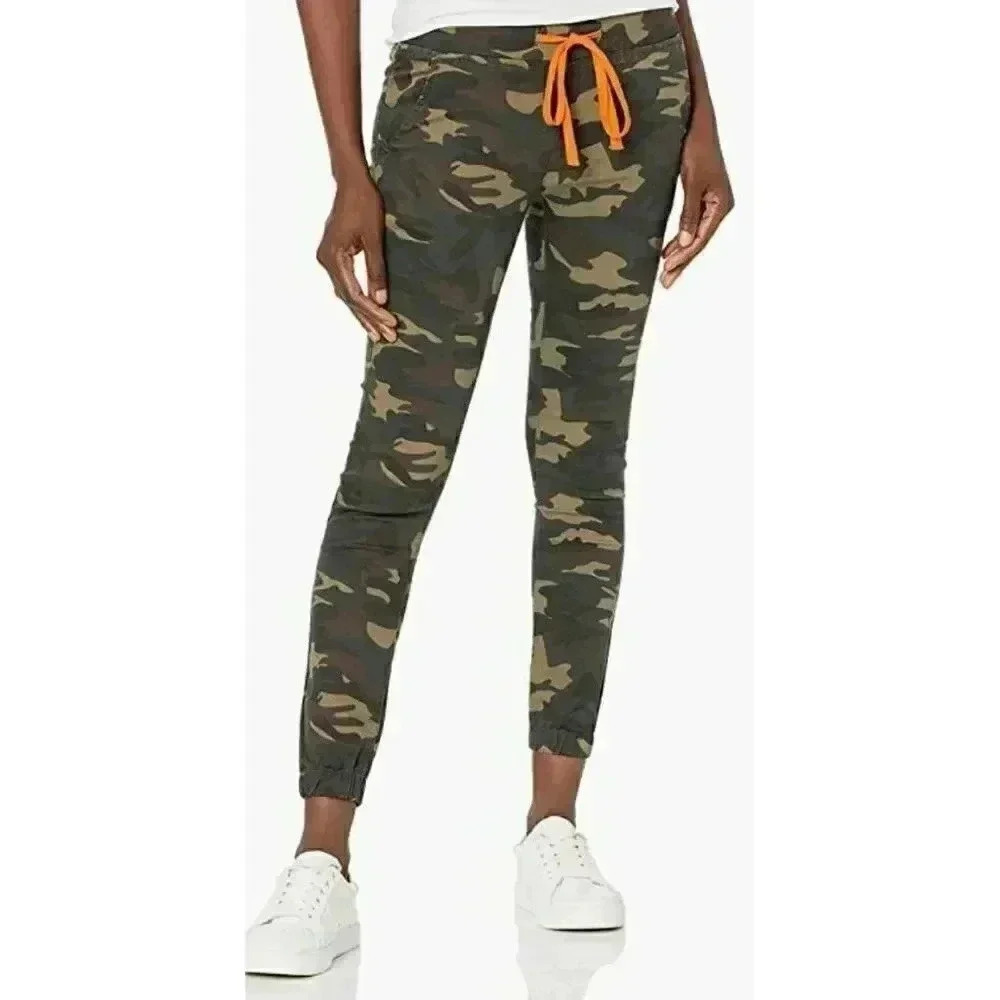 V.I.P. JEANS Cargo Pants for Women Juniors and Plus Sizes Solids, Camo 2, Size 1